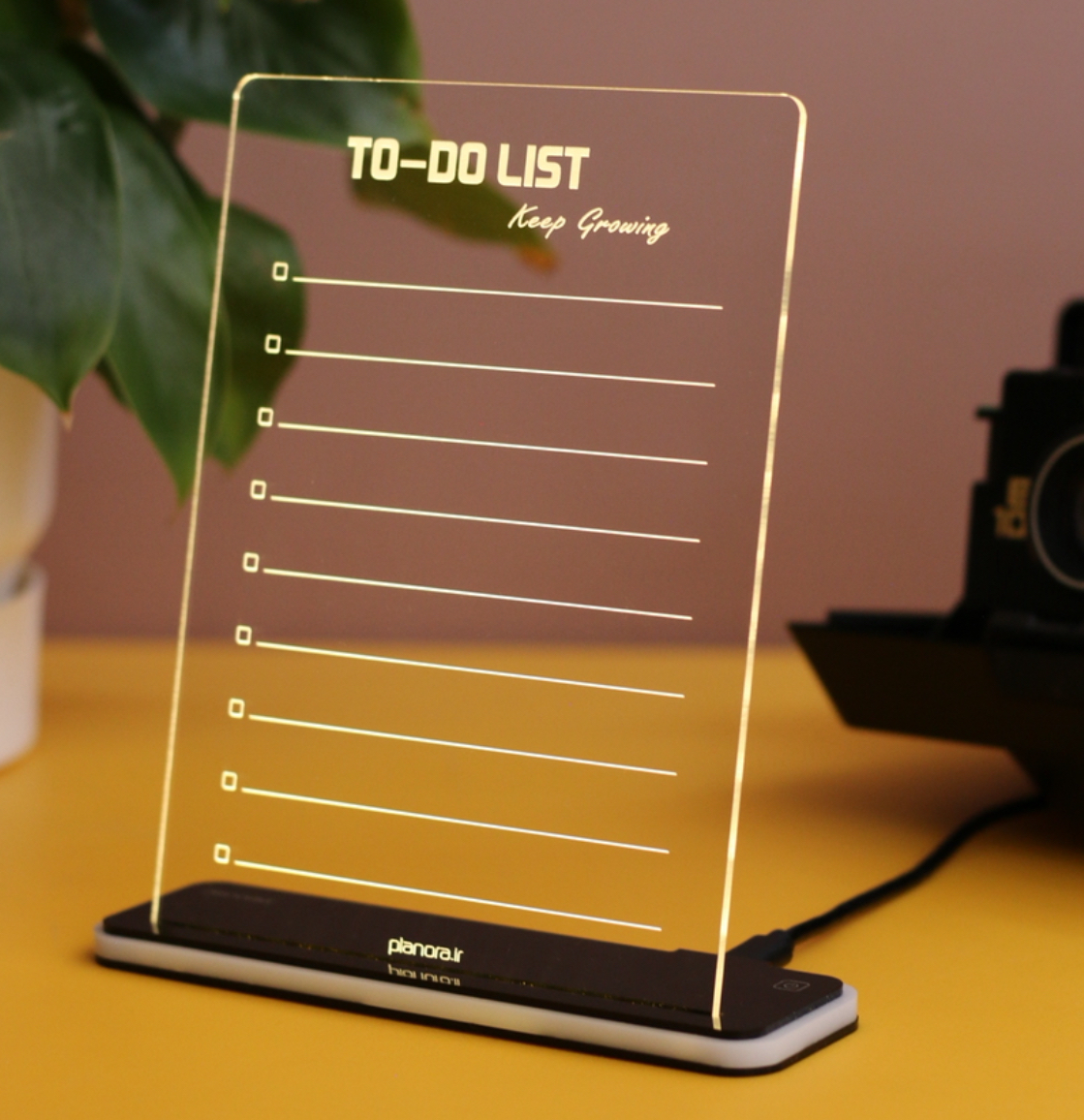 تو دو لیست اکرولیک پلنورا طرح TO-DO LIST